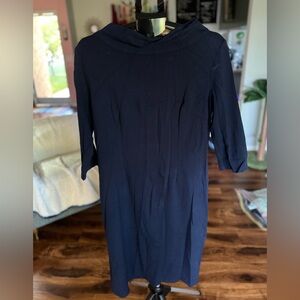 Laura Byrnes 2014 Navy Blue turtle wiggle dress - XL
